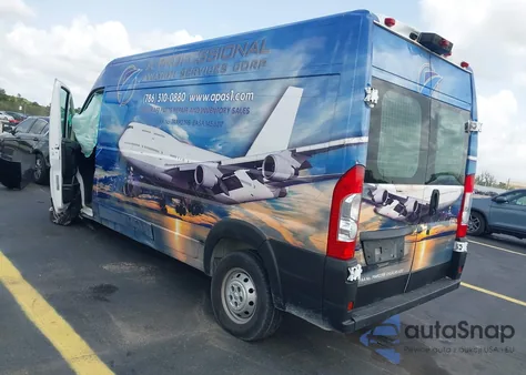 2021 Ram Promaster 2500 High Roof 159 Wb from USA, damaged, VIN 3C6LRVDG8ME523553